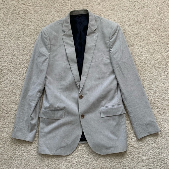 J.Crew Ludlow Cotton Striped Blazer 40L - Picture 1 of 8